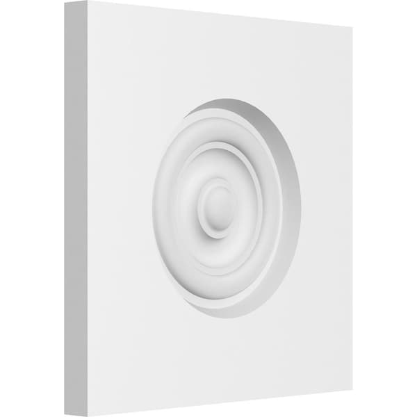 Ekena Millwork Standard Sedgwick Bullseye Rosette with Square Edge, 6"W x 6"H x 1/2"P ROSP060X060X050SDG02 - main